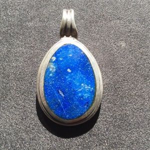 Lapis and Silver Pendant. Purchased in Spain.